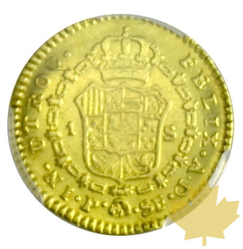 COLOMBIE-1779 P SF-1 ESCUDO-PCGS AU53-SUP - 20170629143037_1escudo-1779-2.JPG