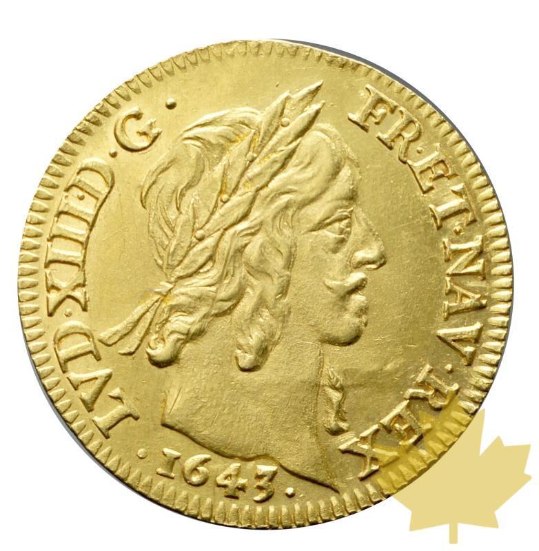 FRANCE-1643-LOUIS D'OR-Mèche courte-Louis XIII-SUP-FDC - 20170714094526_louis-or-1643A-1.JPG