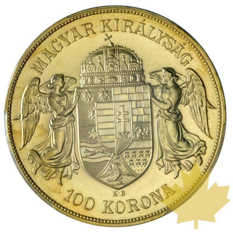 HONGRIE-1908-100 KORONA-REFRAPPE OFFICIELLE-PCGS MS67 - 20170718140221_100KORONA-1908-HUNGARY-2.JPG