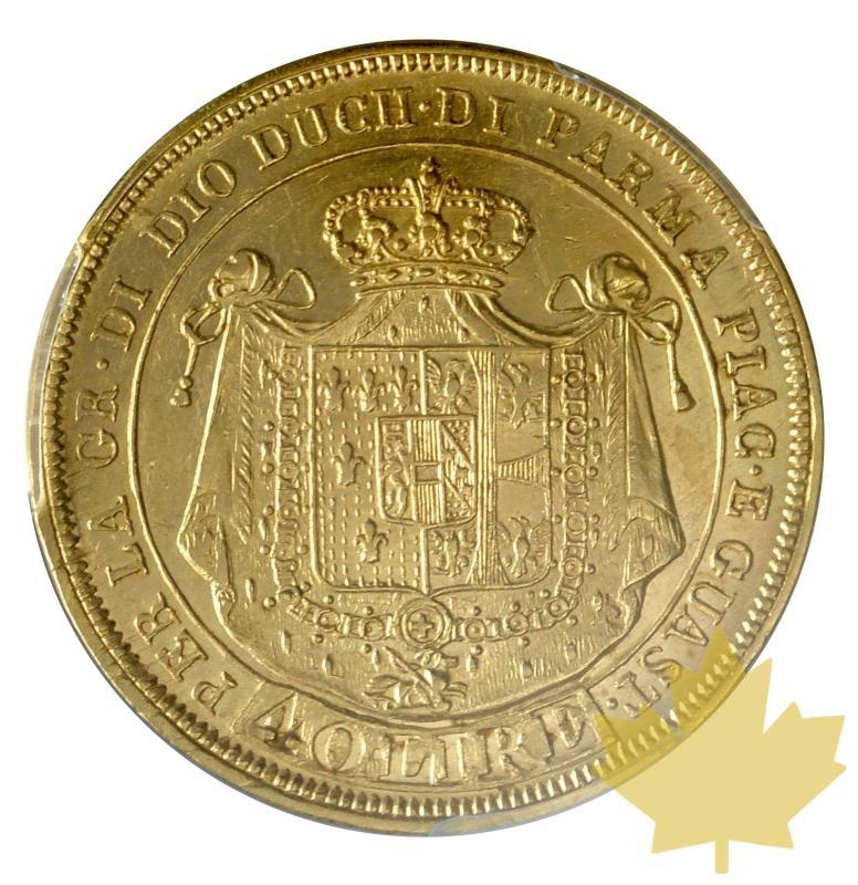 ITALIE-1815-40 LIRE-Parma-PCGS AU53 - 20170718153220_40LIRE-1815-MARIA-LUISA-2.JPG