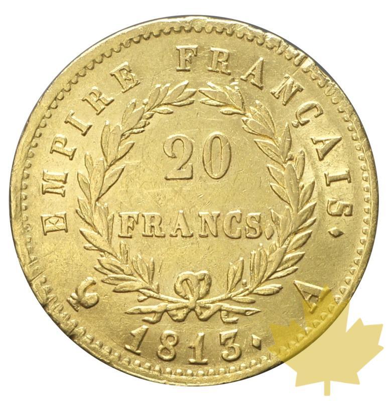 FRANCE-1813A-20 FRANCS-NAPOLEON EMPEREUR-TTB - 20170804100952_20francs-1813A-2.JPG