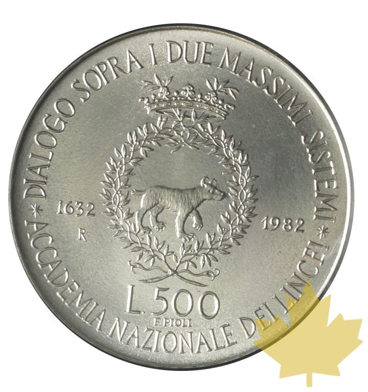 ITALIE-1982-500 LIRE-Galileo Galilei i LINCEI-FDC - 20170804144015_500lire-1982-galileo-2.JPG
