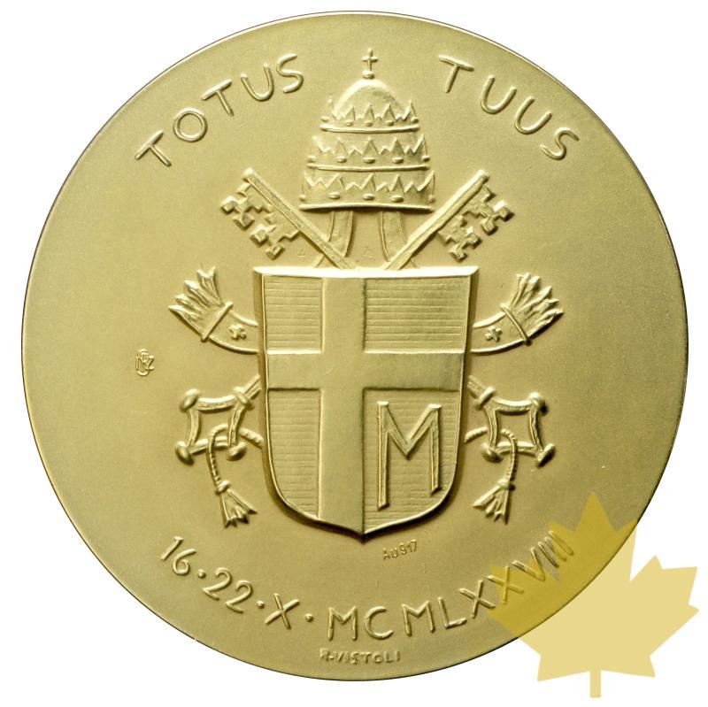 VATICAN-1978-MÉDAILLE EN OR-JOANNES PAULUS II-FDC - 20170804160547_joannes-paulus-annoI-2.JPG