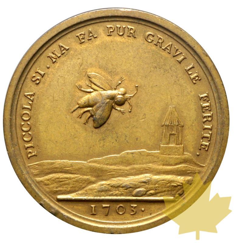 FRANE-MÉDAILLE-ORDRE DE LA MUCHE-1703-presque SUP-Cuivre doré - 20170824112528_ordre-de-mouche-medaille-2.JPG