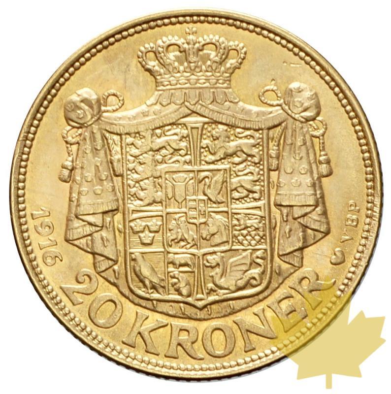DANEMARK-1916 VBP-20 Kroner-Christian X-SUP-FDC - 20170911113711_20-kroner-1916-2.JPG