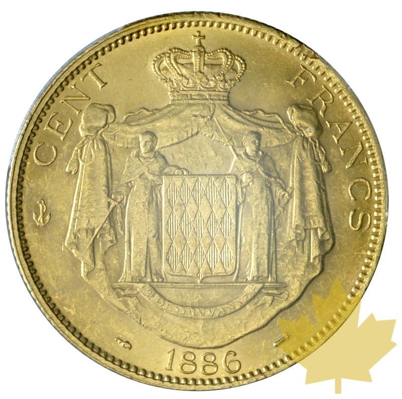 MONACO-1886-100 FRANCS- CHARLES III-PCGS AU58 - 20170911153313_100FRANCS-1886-AU58-2.JPG