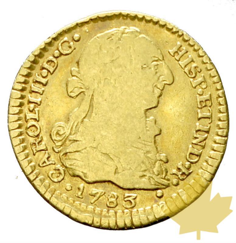 COLOMBIE-1783 SF-1 Escudo-Carlos III-TB-TTB - 20170919134902_1escudo-1783-1.JPG