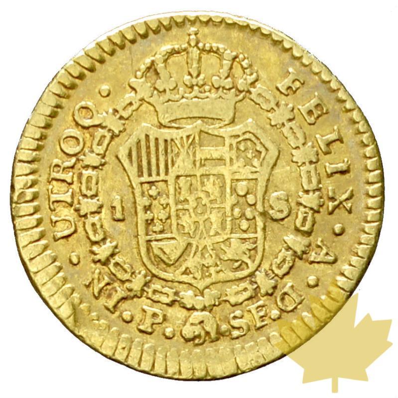 COLOMBIE-1783 SF-1 Escudo-Carlos III-TB-TTB - 20170919134902_1escudo-1783-2.JPG