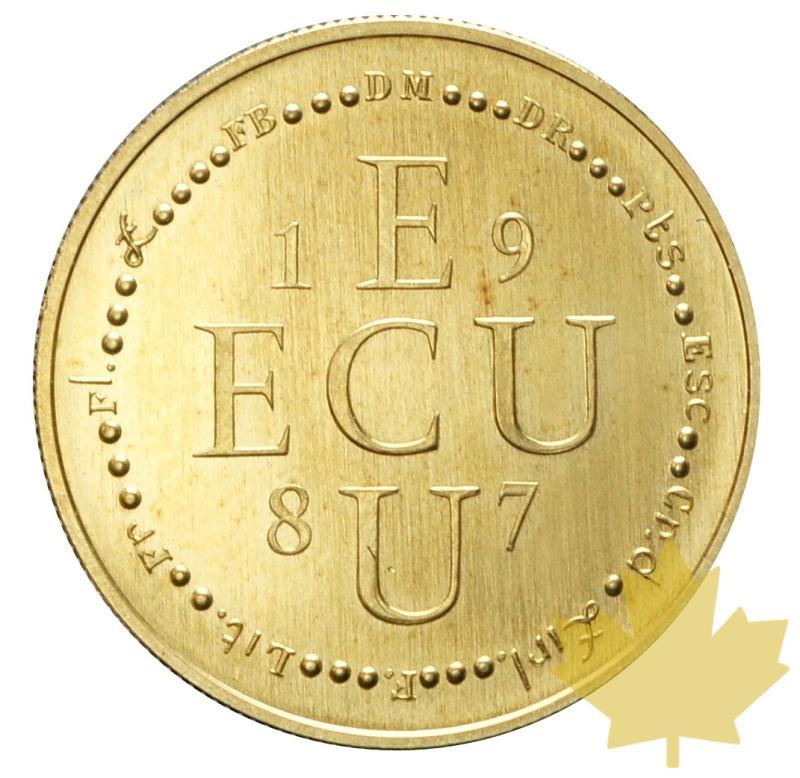 FRANCE-1987-ECU D'OR-Monnaie de Paris-FDC - 20170928150554_1987-medaglia-ecu-1.JPG