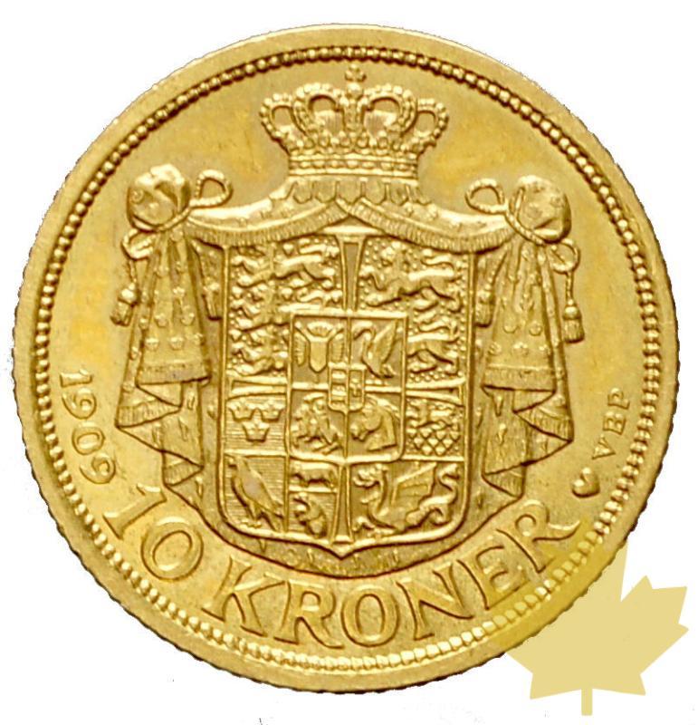 DANEMARK-1909-10 Kroner-Frederik VIII-SUP-FDC - 20171017112852_DANEMARC-1909-10KRONER-2.JPG
