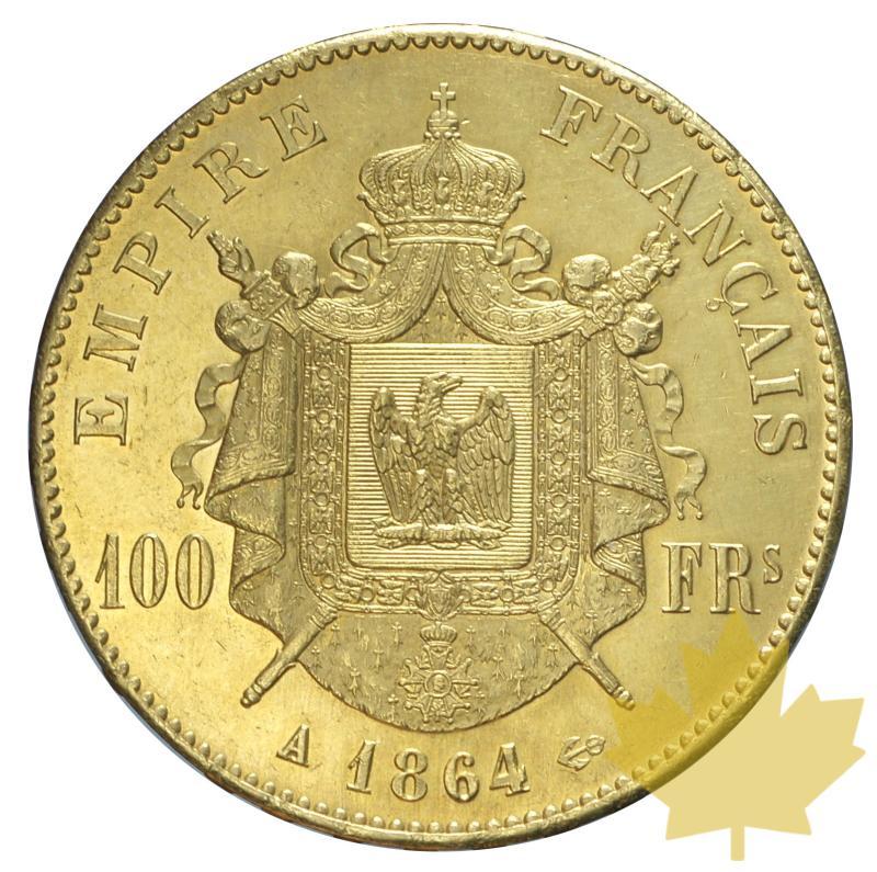 FRANCE-1864A-100 FRANCS-NAPOLEON III-presque SUP - 20171020152118_100franc-1064a-2.JPG