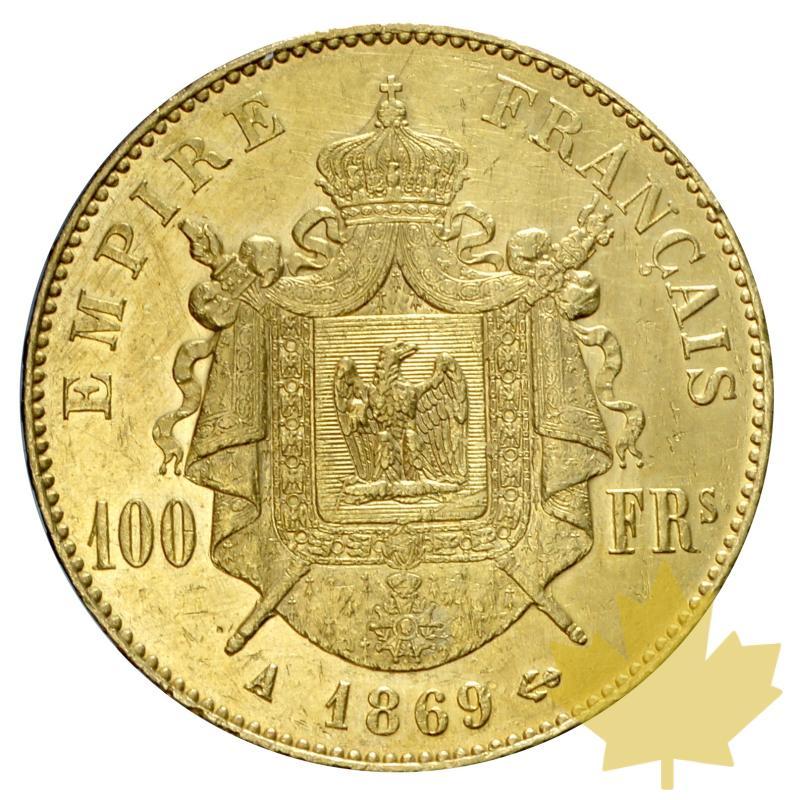 FRANCE-1869A-100 FRANCS-NAPOLEON III tête laurée-TTB-SUP - 20171020165352_100franc-1869a-4.JPG