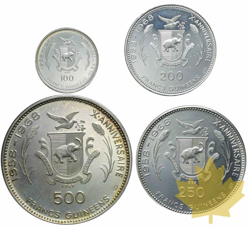 GUINEE-1969-Série en argent-100-200-250 et 500 Francs-PROOF - 20171024150011_guinee-silver-set-2.jpeg