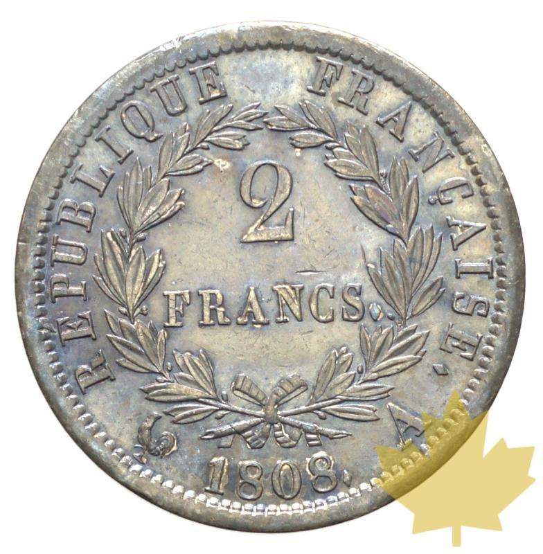 FRANCE-1808 A-2 FRANCS-Napoléon Empereur-presque SUP - 20171025152405_2FRANCS-1808A-SUP-2.JPG