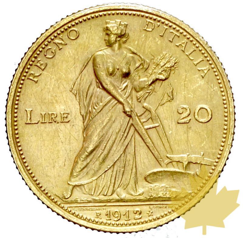 ITALIE-1912 R-20 LIRE-Vittorio Emanuele III-Roma-presque SUP - 20171025160734_20lire1912-sup-2.JPG