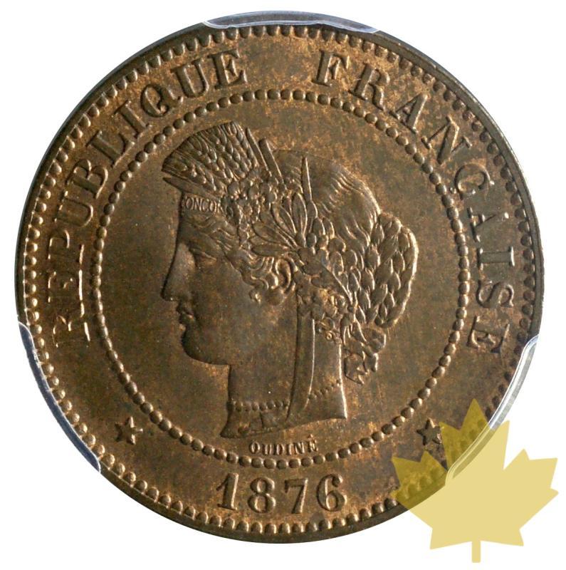 FRANCE-1876A-5 CENTIMES-Cérès-PCGS MS64RB - 20171109152414_france-5cent-1876-ms64-1.JPG