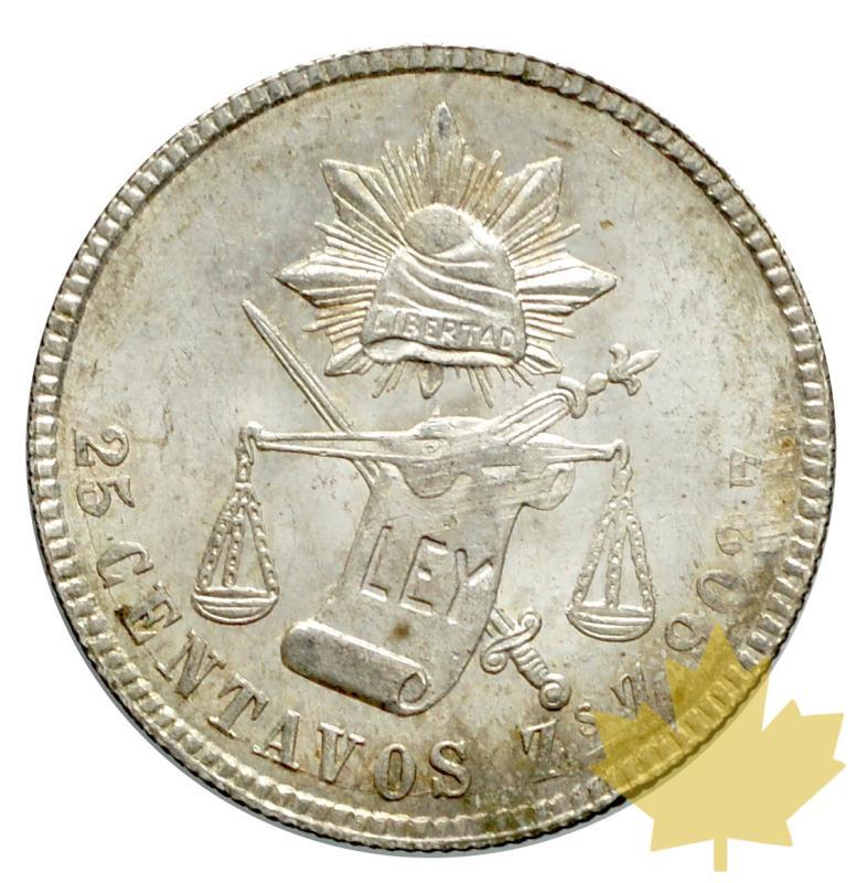 MEXIQUE-1887-25 CENTAVOS-FDC - 20171115141410_25-centavos-1887-1.JPG