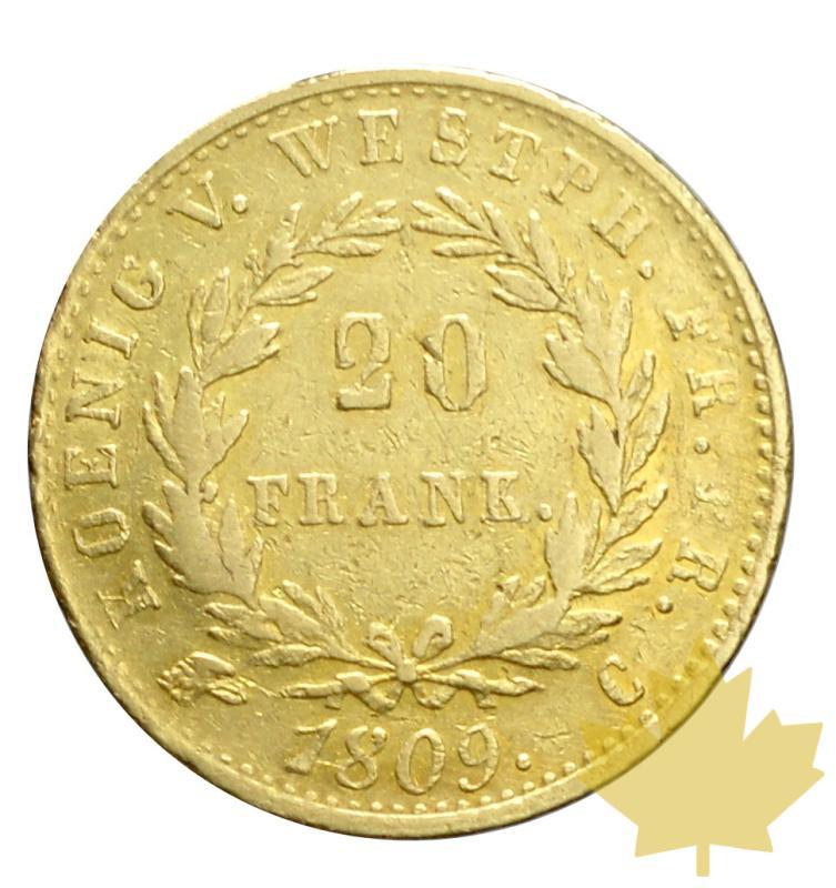 ROYAUME DE Westphalie-1809 C-20 FRANCS-JÉRÔME NAPOLÉON-TTB - 20171214151751_20francs-westphalie-1809c-1.JPG