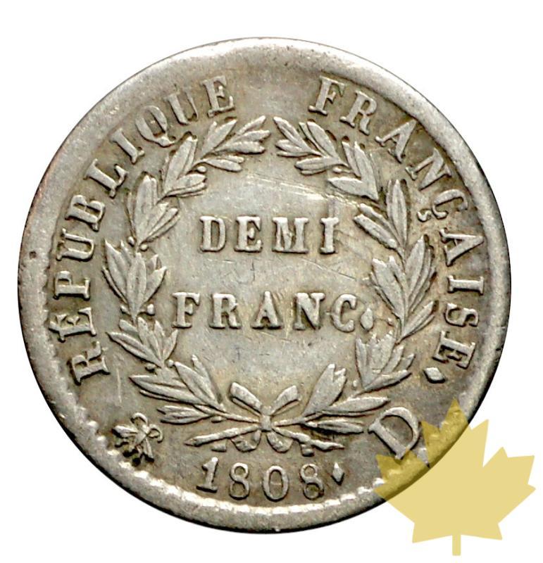 FRANCE-1808D-1/2 FRANC-NAPOLEON EMPEREUR-presque TTB - 20171214151917_demi-franc-1808D-2.JPG