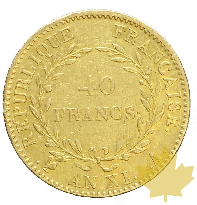 FRANCE-ANXI A-40 FRANCS-Sans Olive-TRANCHE B-TTB-SUP - 20180103143644_A-40FRANCS-PREMIER-CONSUL-9B.JPG