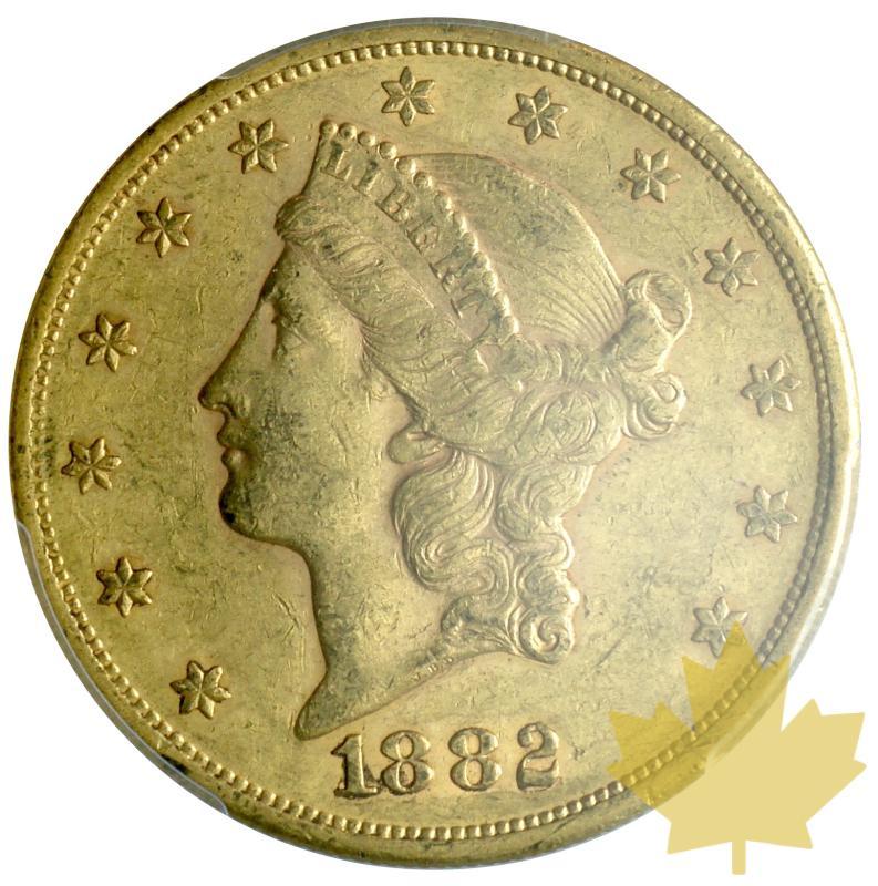 USA-1882S-20 Dollars-Liberty-PCGS AU50 - 20180108114616_20DOLLARS-1882S-AU50-1.JPG