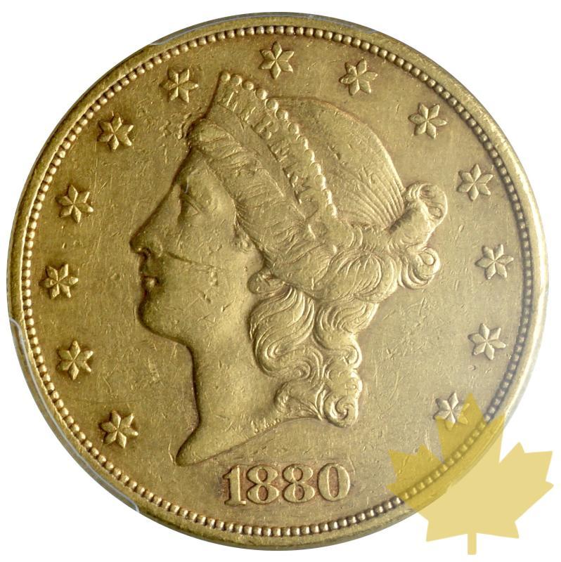 USA-1880-20 Dollars-Liberty-PCGS AU50 - 20180108160518_20DOLLARS-1880-AU50-1.JPG