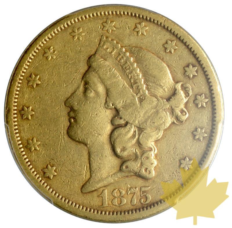 USA-1875S-20 Dollars-Liberty-PCGS XF45 - 20180108171058_usa-20dollars-1875s-xf45-1.JPG
