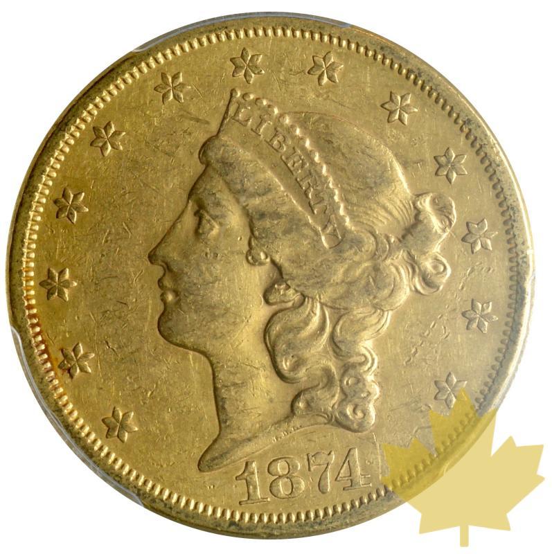 USA-1874S-20 Dollars-Liberty-PCGS AU50 - 20180108171613_usa-20dollars-1874s-au50-1.JPG