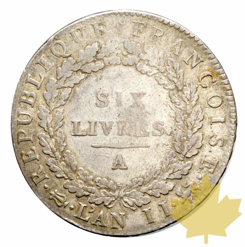 FRANCE-1793A-ECU DE 6 LIVRES-CONVENTION-TTB - 20180111093829_ecu-6livres-1793a-2.jpg