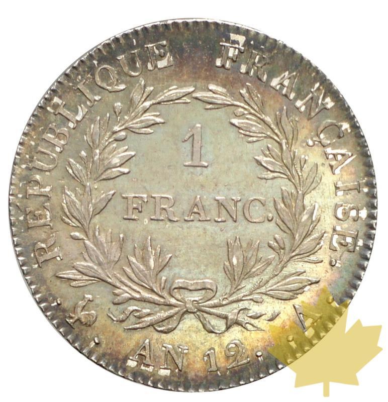 FRANCE-AN 12A-1 FRANC-NAPOLÉON EMPEREUR-FDC - 20180117164544_1FRANC-AN12A-FDC-2.JPG