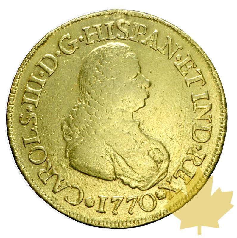 COLOMBIE-1770 PNJ-8 ESCUDOS-Carlo III-TB-Très rare-Montée - 20180118144536_colombia-8escudos-770-1.JPG