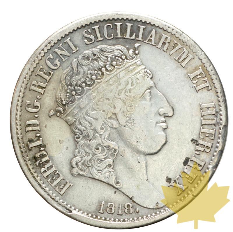ITALIE-NAPLES-1818-120 GRANA-Grosse tête-TTB+ - 20180122110019_120grana-1818-1.JPG