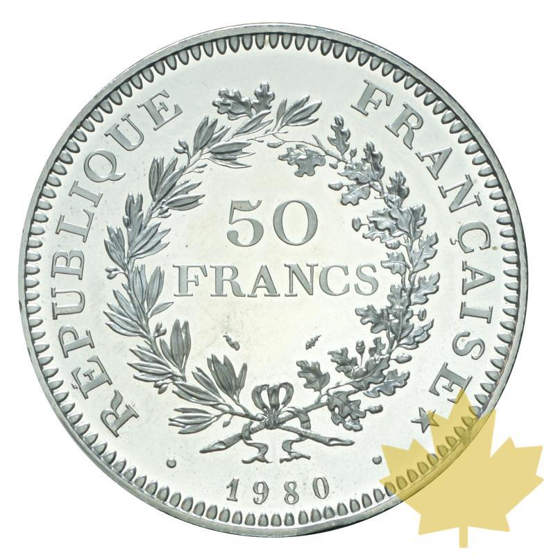 FRANCE-1980-50 FRANCS PIEFORT Argent-FDC - 20180209113942_50francshercule-piefort-2.JPG