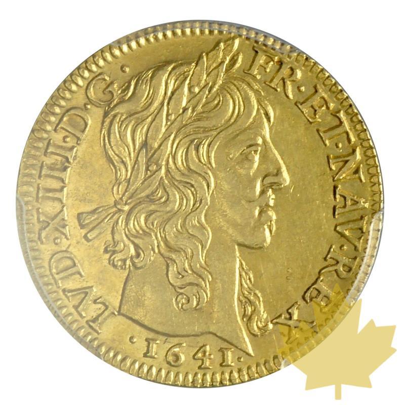 FRANCE-1641A-LOUIS D'OR-Louis XIII-PCGS AU58 - 20180213110738_louisor1641A-1.JPG