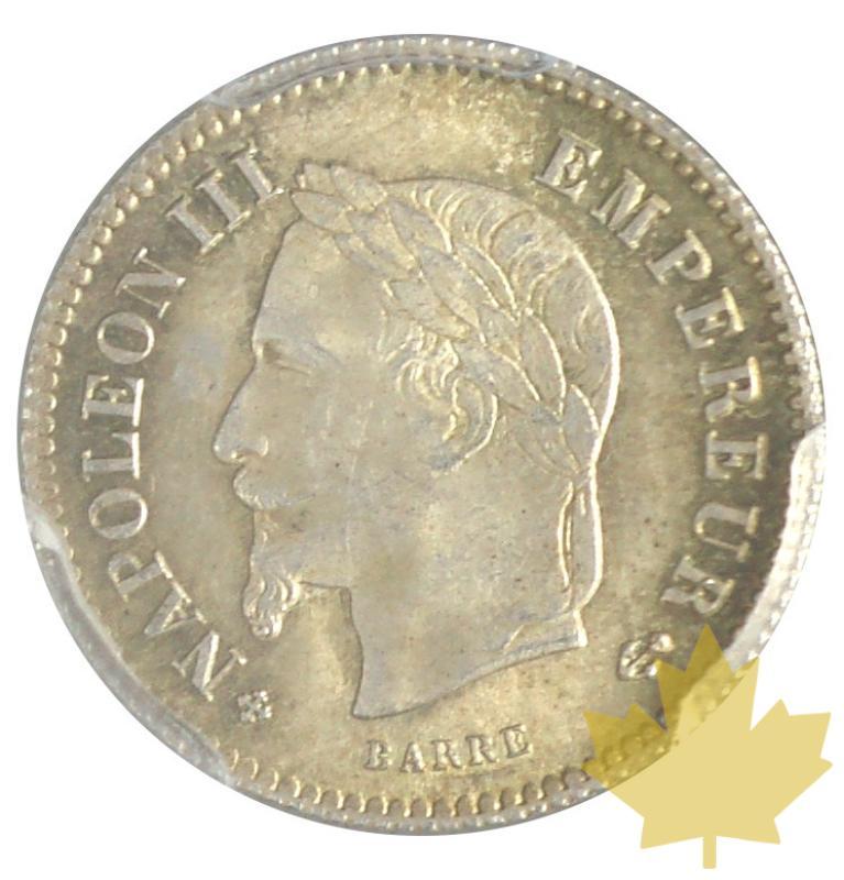 FRANCE-1867BB-20 CENTIMES-Napoleon III-PCGS MS64 - 20180213113751_20centimes-1867bb_1.JPG