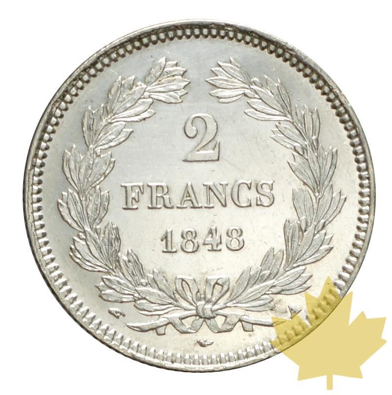 FRANCE-1848A-2 FRANCS-LOUIS PHILIPPE-SUP-FDC - 20180214130805_2francs-1848-paris-2.JPG