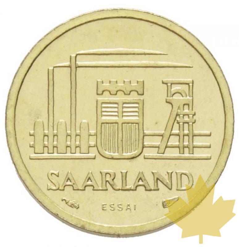 Sarre-Saarland 1954-Essai de 10 Franken-FDC - 20180220104339_sarre-10francs2.jpg