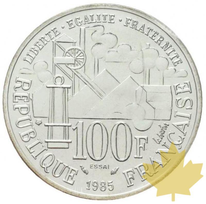 FRANCE-1985-Essai de 100 Francs Emile Zola-FDC - 20180220105335_100francs-1985-essai.jpg