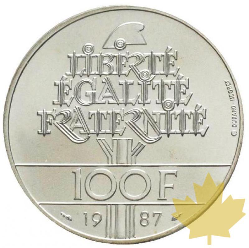 FRANCE-1987-Essai de 100 Francs Égalité La Fayette-FDC - 20180220105554_100francs-1987-essai.jpg