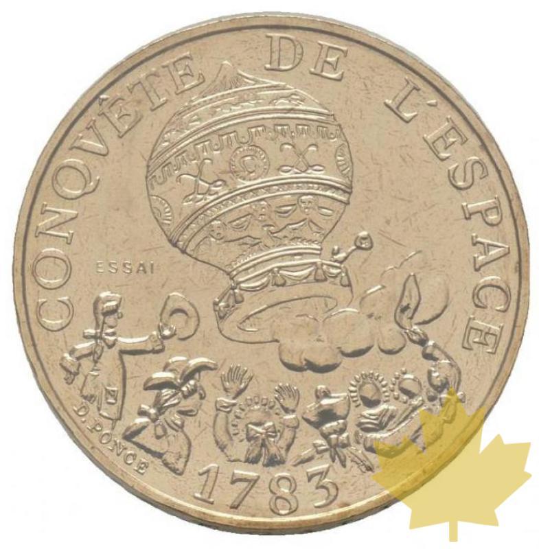FRANCE-1983-10 FRANCS ESSAI-Conquête de l'espace-FDC - 20180228113039_10francs-1983-.jpg
