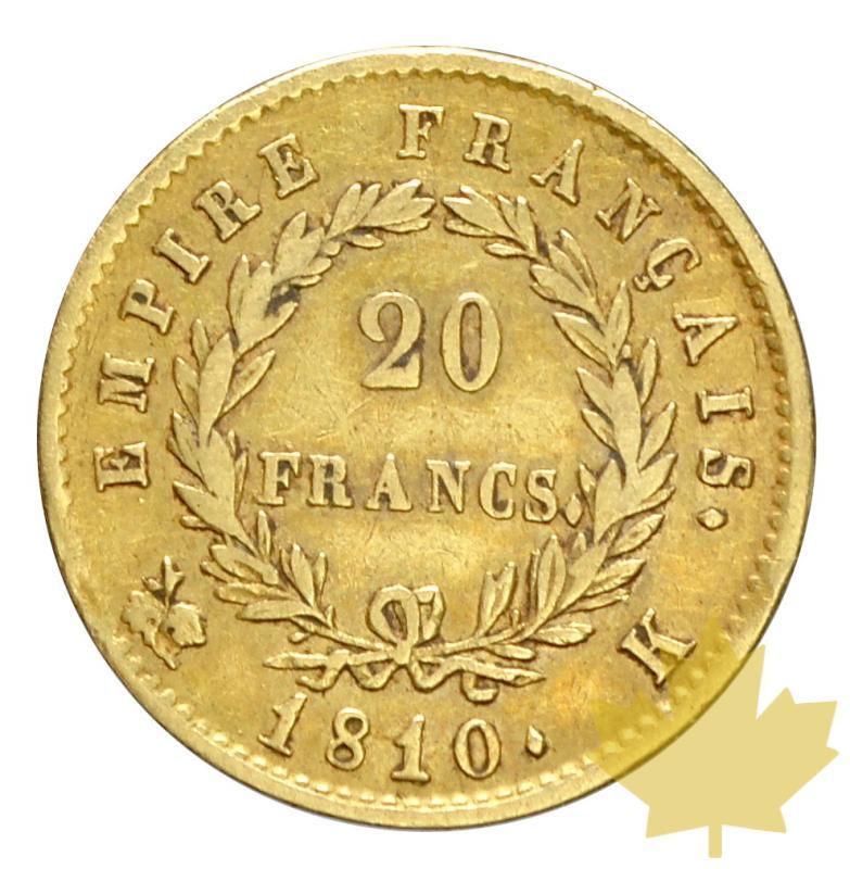 FRANCE-1810 K- 20 FRANCS NAPOLÉON EMPEREUR-TTB+ - 20180305103347_20francs-1810k-2.JPG