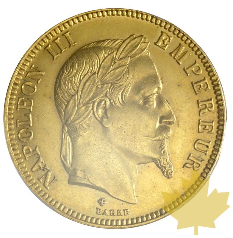 FRANCE-1868BB-100 FRANCS-NAPOLEON III tête laurée-PCGS AU55 - 20180312105828_100francs-1868bb-AU55-1.JPG