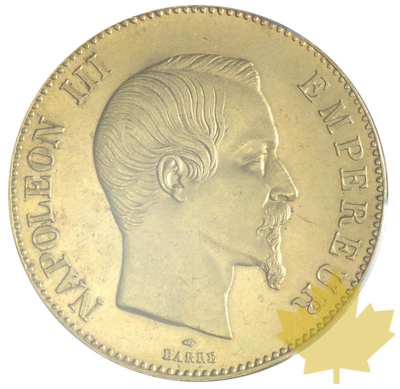 FRANCE-1858A-100 FRANCS-NAPOLEON III-PCGS MS62 - 20180312111334_100francs-1858A-MS62-1.JPG