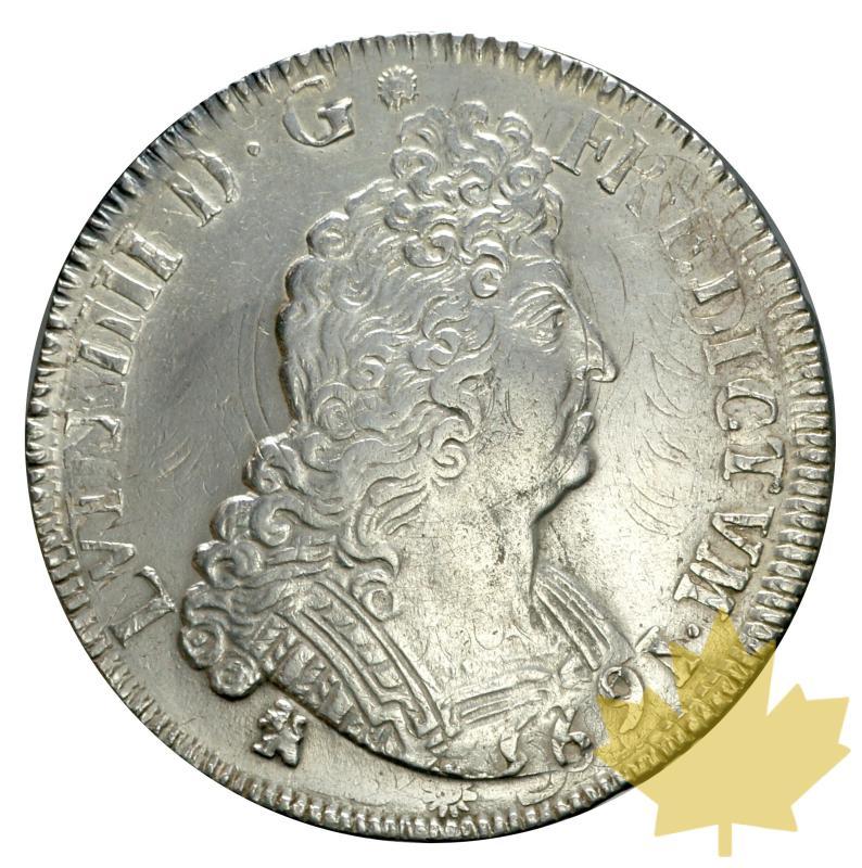 FRANCE-ECU AUX INSIGNES-1702 S-2 sur 1 TTB-SUP- Reims rf - 20180316110215_louisXIV-1702reimsecu-1.JPG