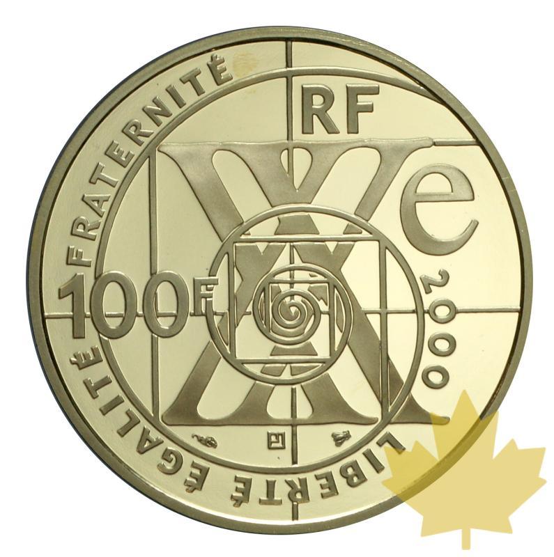 FRANCE-2000-100 FRANCS OR-Le siècle de l'automobile-PROOF - 20180319113208_100francssiecleautomobile-2.JPG