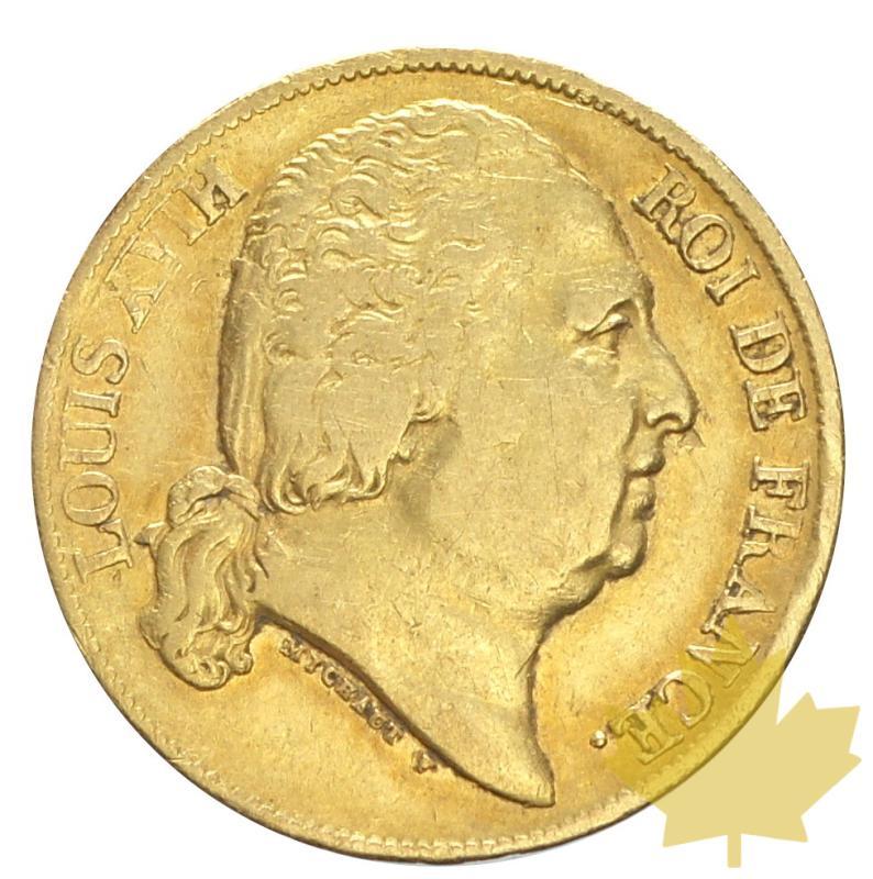 FRANCE-1820 A-20 FRANCS LOUIS XVIII-Sans Tête Cheval-presque TTB - 20180321103229_20francs-1820-sanscheval.JPG