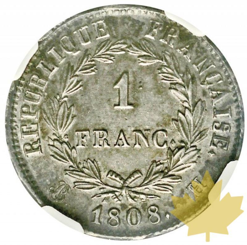 FRANCE-1808 H-LA ROCHELLE-1 FRANC-NAPOLEON EMPEREUR-NGC AU55 - 20180328091831_1FRANCS1808H.jpg