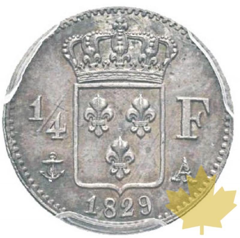 FRANCE-1829 A-1/4 FRANC-CHARLES X-PCGS MS65 - 20180328094119_QUARTFRANC-1829FDC.jpg