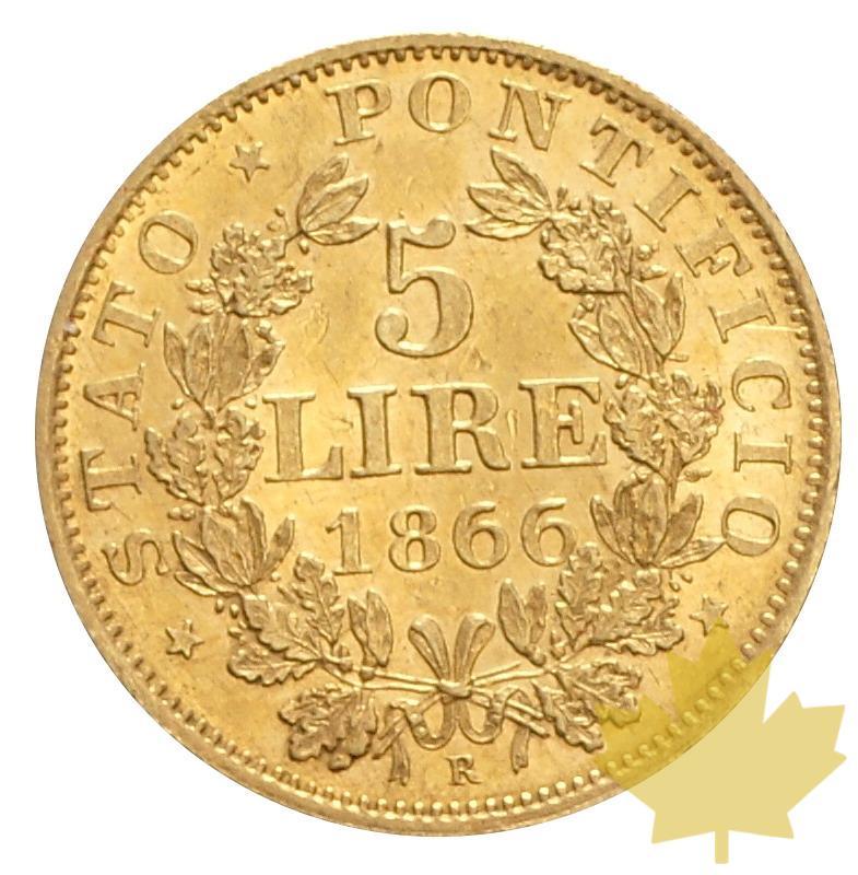 VATICAN-1866-5 LIRE-AN XXI-SUP-FDC-Très Rare - 20180412130323_4-vaticano-lire-1866-2.JPG