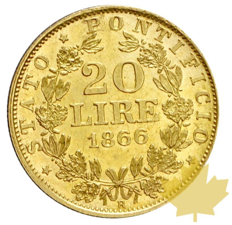 VATICAN-1866-20 LIRE-AN XXI-SUP-FDC - 20180412131138_6-vatican-20lire-1866-2.JPG